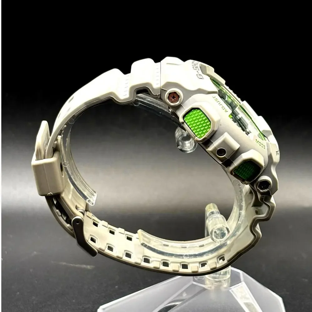 Casio G-Shock GA-110TS-8A3 Gray Neon Green Ana-Digi 51mm Men’s Watch